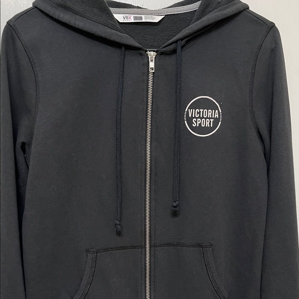 Victoria's Secret Black Hoodie Jacket XS